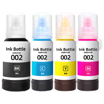 绘威适用爱普生002墨水L4266 L4168 L4268 L4166 L4269 4158 4160 4168 4267 6178 epson打印机墨水 四色套装