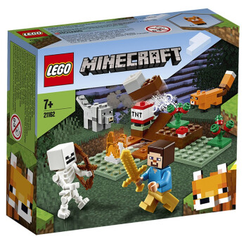 lego乐高 积木minecraft我的世界ip拼装玩具自由拼插儿童积木 针叶林