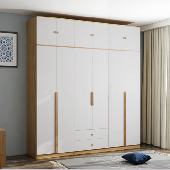 Buy Nordic Wardrobe Solid Wood Simple Modern Economy Combination