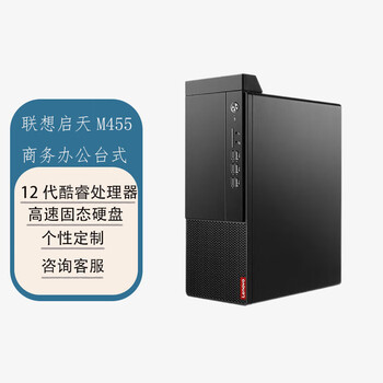 联想（Lenovo）启天M455商用办公台式机电脑 定制款（I5-12400 16G 1T+512G 集成 Win11专业版OEM）