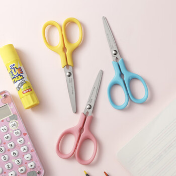 晨光（M&G）120mm儿童剪刀学生手工剪纸刀家用剪子颜色随机ASS91333单把装