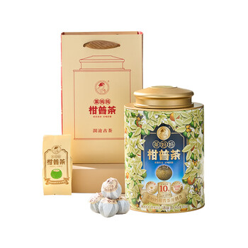 澜沧古茶 2024年茶妈妈柑普茶陈皮新会普洱茶熟茶柑普茶茶叶 250g/罐