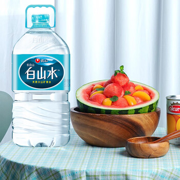 白山水长白山天然火山矿泉水农心5L*4桶整箱桶装水泡茶新老包装随机发货