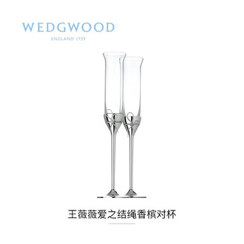 Wedgwood威基伍德Vera Wang王薇薇  爱之结绳香槟杯对杯