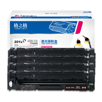 格之格201a硒鼓适用惠普m277dw硒鼓252N M252 252DN M277n打印机墨盒 CF400A 252DW硒鼓易加粉带芯 6600页 四色套装