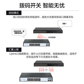 华三(H3C)16口千兆交换机 非网管企业级交换器 网络网线分流器 16口千兆电+2千兆光口 S1218F 华三(H3C)16口千兆交换机 非网管企业级交换器 网络网线分流器 16口千兆电+2千兆光口 S1218F