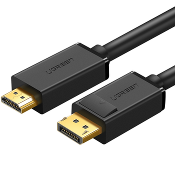 绿联DP转HDMI转接线4K30Hz高清连接线 DisplayPort转HDMI 适用电脑接电视显示器视频线1.5米 10239