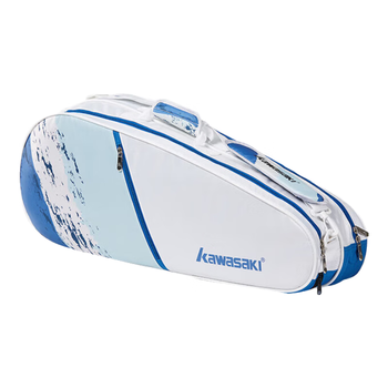 Kawasaki川崎羽毛球包6支装运动背包休闲训练包网球包B8365 渐变蓝