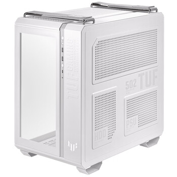 华硕TUF GAMING GT502 白色弹药库机箱 白色线缆/双仓设计/免工具拆卸/白色海景房/创新散热/GPU支架 华硕TUF GAMING GT502 白色弹药库机箱 白色线缆/双仓设计/免工具拆卸/白色海景房/创新散热/GPU支架