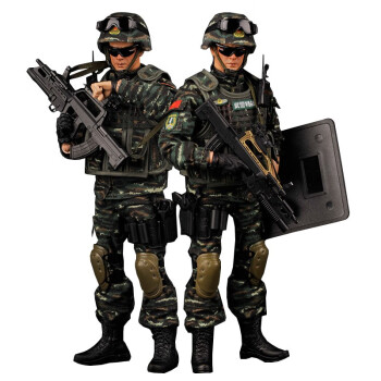 16兵人模型和平使命中国特种兵军人拼装玩具人偶手办关节可活动武警