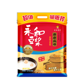 永和豆浆原磨风味原味豆浆粉1.2kg 30g*40小包高膳食纤维 营养早餐搭档