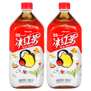 统一 冰红茶1l*2瓶