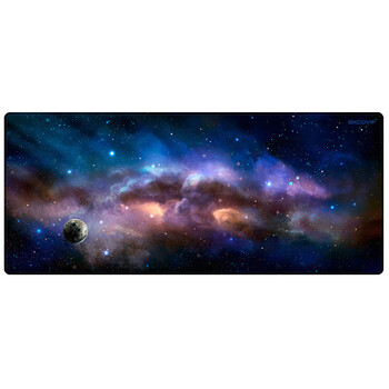 宜适酷（EXCO）星球家园鼠标垫大号700*300mm笔记本电脑办公游戏鼠标垫可爱卡通动漫键盘锁边电竞书桌垫0052
