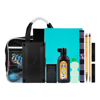 吴竹（KURETAKE）书法国画笔墨纸砚套装  镇纸笔帘 练字限量套装GC670-888