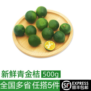 绿食者 海南青金桔500g 新鲜小青桔小柠檬皮薄多汁奶茶饮品专用 1斤