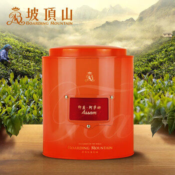 坡顶山 阿萨姆红茶印度进口茶叶150g罐装清香型 中秋送礼茶
