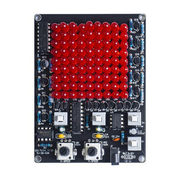 伍陆电子 LED追光灯套件游戏X/Y轴移动可调速流水灯DIY焊接套件TJ-56-636