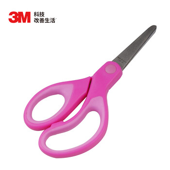 3M 思高 剪刀 儿童炫彩圆头剪刀/安全剪刀5英寸 1442B 1个装 粉色 新/原包装随机