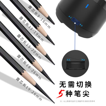 宗茂（zongmao）素描炭笔卷笔刀充电电动削笔器美术削笔刀转笔器白色JY-012-WH
