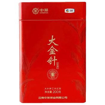 中茶茶叶滇红红茶云南大叶种工夫红茶大金针罐装200g中粮集团