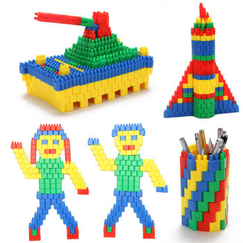 超值240粒益智积木儿童积木拼装玩具男女小孩幼儿童智力开发早教手工
