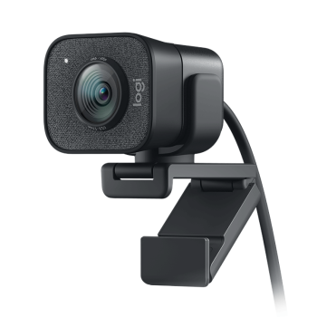 罗技（Logitech）StreamCam高清直播摄像头 电脑笔记本家用视频会议摄像头 网课会议教学摄像头 面部追踪 黑色