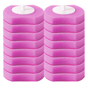 LYNN 一次性马桶刷替换头 刷头自带清洁剂 薰衣草味8个