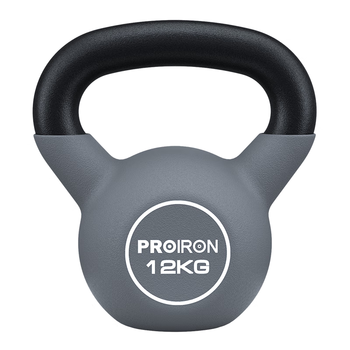 PROIRON普力艾 壶铃男女提壶哑铃壶健身壶铃铸铁深蹲练臀器械浸塑 12KG