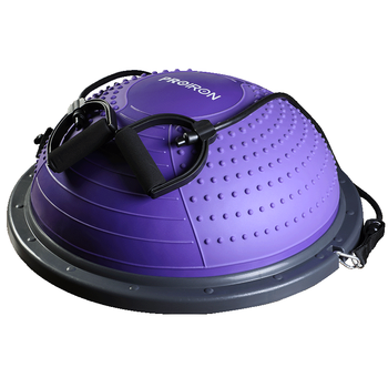 PROIRON普力艾 波速球平衡球脚踩加厚男女通用塑形健身球 紫色款含拉力绳