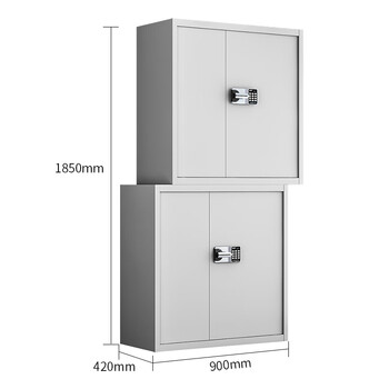 金经金属电子保密柜密码柜保密文件柜密码锁办公柜灰白色双节国保锁分体 金经金属电子保密柜密码柜保密文件柜密码锁办公柜灰白色双节国保锁分体