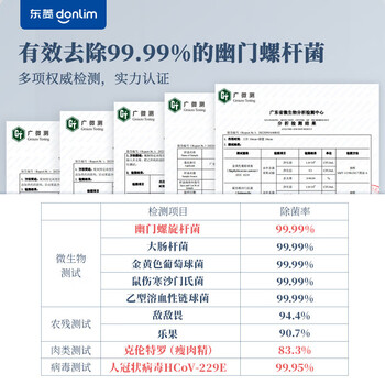 东菱（Donlim）果蔬清洗机 蔬菜水果去农残净化机器家用  食材清洁 无线双头二代升级款 DL-1271 企业业务