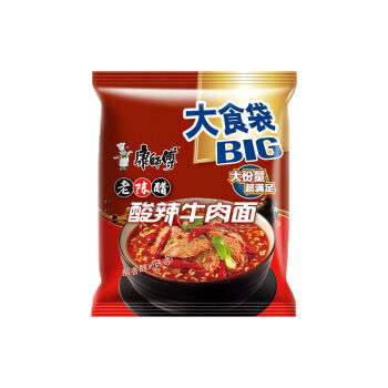 大食袋big红烧香辣牛肉面24袋方便面速食泡面便宜整箱酸辣牛肉161克10