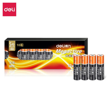 得力(deli) 5号电池 碱性干电池 18502（30粒装）