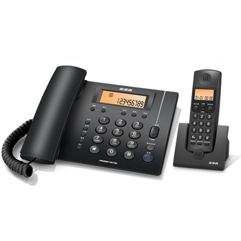 步步高（BBK）无绳电话机 无线座机 子母机 办公家用 内部对讲 远距离信号 W263深蓝 一拖一