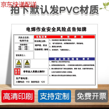 岗位安全风险点告知牌告知卡警示牌配电房仓库车间风险点标识牌叉车