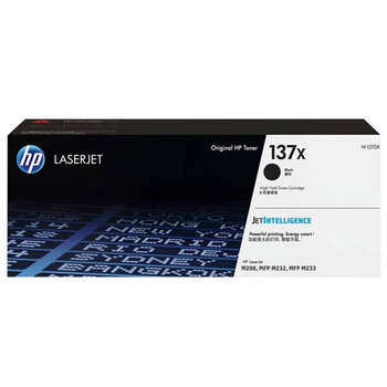惠普(HP)硒鼓 W1370X(137X)黑色大容量 137A适用hp M208dw/232dw/233sdw/sdn W1370X(约2600页)
