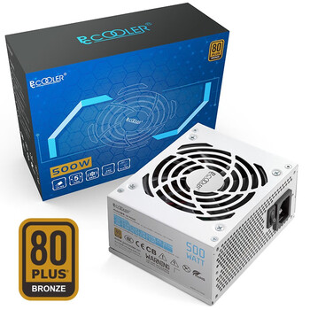 超频3（PCCOOLER）GI-FX500白 额定500W  SFX电源 (支持3060显卡/主动式/铜牌认证）