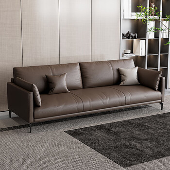 隆旭办公沙发组合接待室洽谈区会客沙发 三人位（猫抓皮）