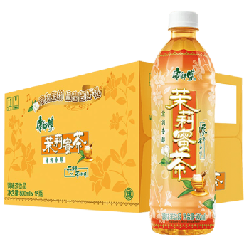 康师傅茉莉蜜茶味饮品500ml6瓶15瓶装果味饮料6瓶