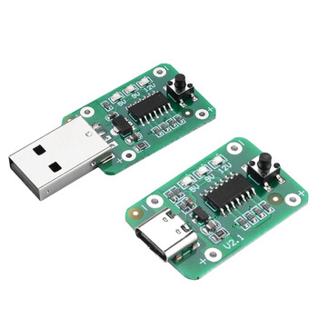鑫凯辰  USB TYPE-C接口QC2.0QC3.0诱骗器触发器电源模块充电模支持5V-12VType-C 接口（2个）