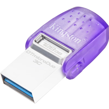 金士顿（Kingston）128GB Type-C USB3.2 Gen1 大容量手机电脑U盘 DTDUO3CG3 双接口设计 读速200MB/s 适用安卓苹果