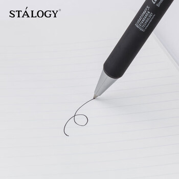 STALOGY 低粘度油性圆珠签字笔手账笔 0.7mm黑色笔杆