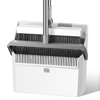 五月花扫把簸箕两件套磁吸款家用双梳齿扫帚扫地可折叠清理毛发