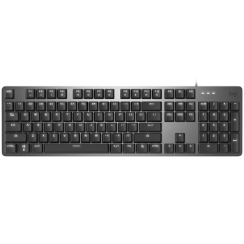 罗技（Logitech）K845 机械键盘 有线键盘 游戏办公键盘 104键 全尺寸 单光 黑色 TTC轴 茶轴