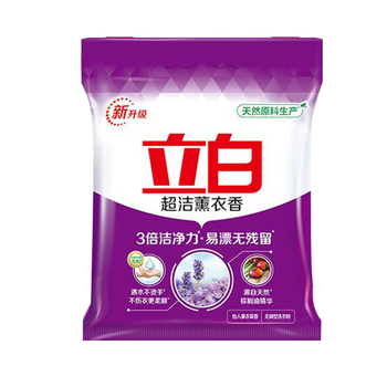 立白洗衣粉超洁薰衣香无磷型洗衣粉3倍洁净不伤手不烫手易漂1kg*2 送洗衣皂 超值4斤装