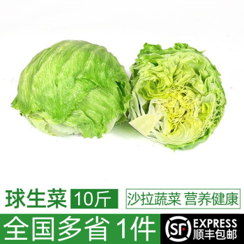 新鲜球生菜10斤汉堡用西生菜圆生菜西餐沙拉色拉食材健康轻食蔬菜20斤