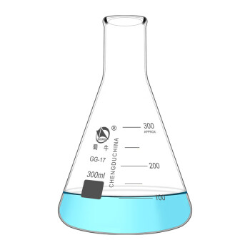 蜀牛锥形瓶三角广直口带具塞刻度烧杯1001502505001000ml耐高温化学