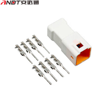 安达通 汽车连接器 汽车防水接插件连接器JST公母对接头接线端子插头 JST-8芯公头
