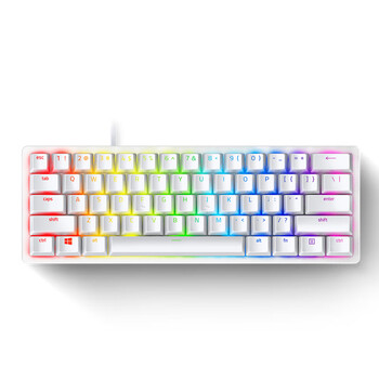 雷蛇（Razer）猎魂光蛛迷你版 水银 便携 电竞 游戏机械键盘 段落光轴