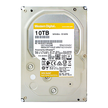 西部数据（WD）10TB 企业级机械硬盘 WD Gold 西数金盘 SATA 7200转256MB CMR垂直 服务器硬盘 3.5英寸WD102VRYZ